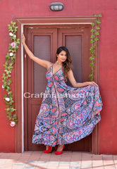 Beach Wear Silk Maxi Dress