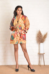Kantha Embroidery Applique Jacket