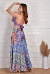 Bohemian Silk Embroidered Trouser