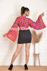 Women Embroidered Tie Top