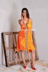 Designer Bandhni Maxi Dress