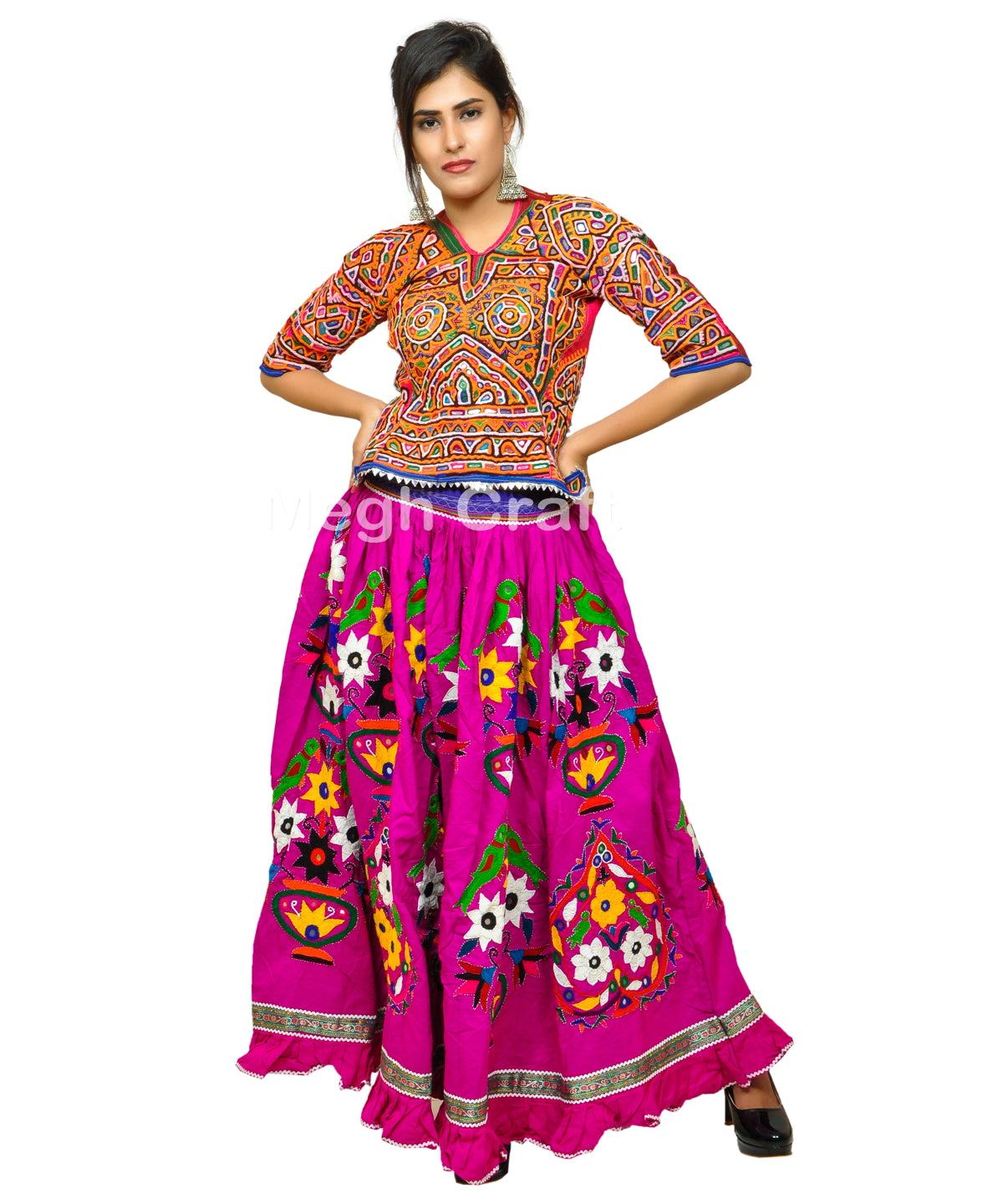 Kutch mirror work skirt – Craft N Fashion - Main Image