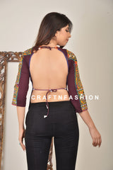 Backless Mirror work Kutch Blouse