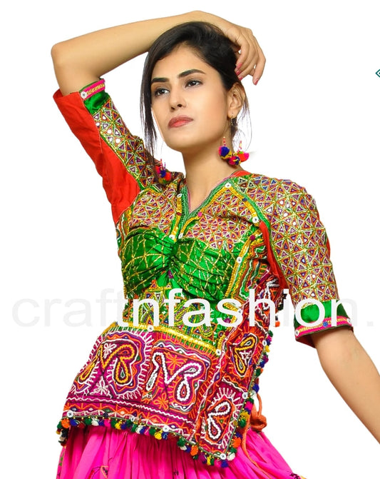 Hand Crafted Tribal work Blouse