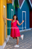 Vestido Rosa De Moda De Verano