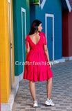 Vestido Rosa De Moda De Verano