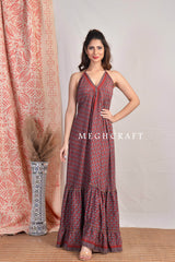 Indian Recycled Silk Sari Dress