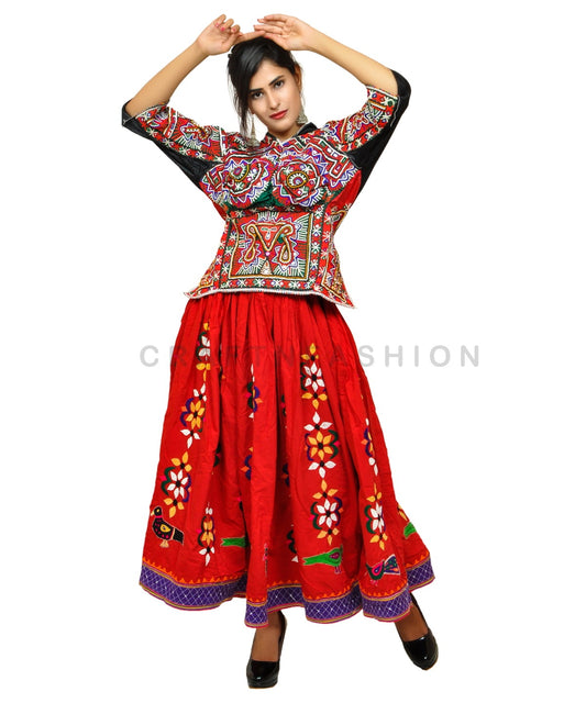 Falda tradicional Kutch Rabari