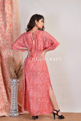 Designer Kaftan Slit Dress