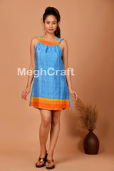 Recycled Sari Silk Mini Dress