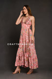 Women's Elegant Silk Maxi Dress