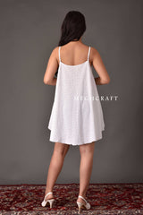 White Embellished Club Dress
