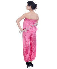 Pink Pant Style Smocked Jumpsuit