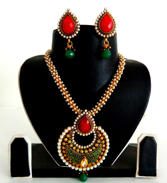 Indian Fashion Pearl Jewlery Set