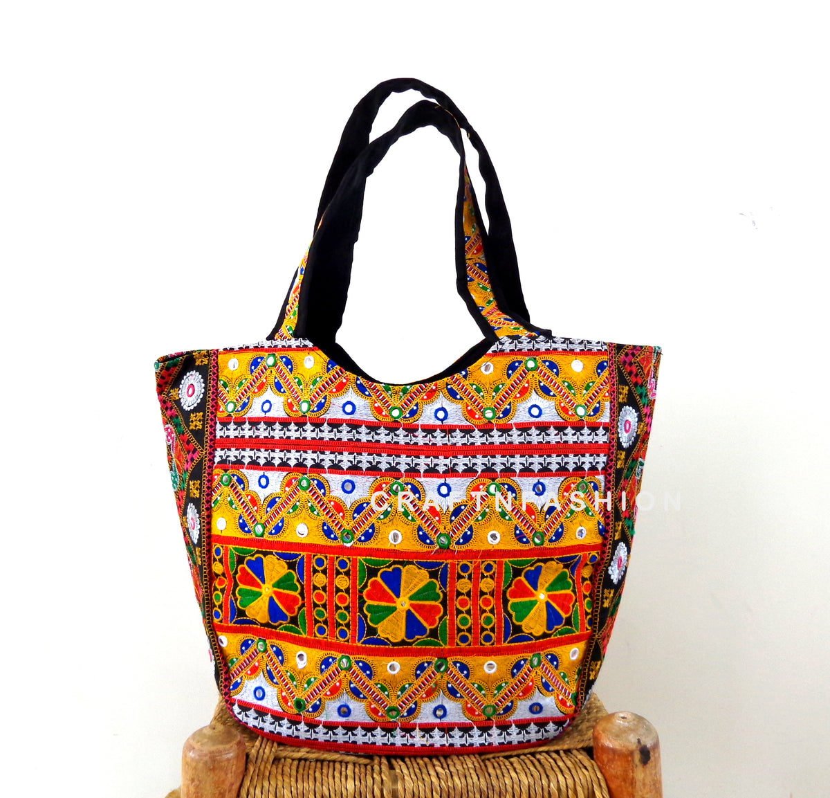 Sac fourre-tout bohème patchwork