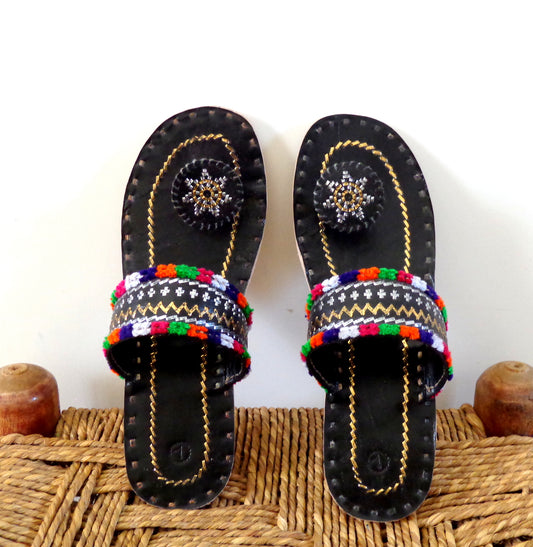 Zari Embroidered Footwear Chappal