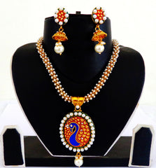 Indian Fashion Pearl Jewlery Set