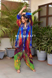 Multicolored Tie Dye Jumpsuit Set