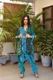 Halter Neck Tie Dye Jumpsuit Set
