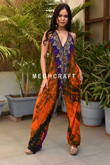 Bohemian Embroidered Jumpsuit set