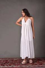 White Sparkling Maxi Dress