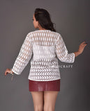 Summer Wear Schiffli Top