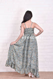 Gray High Low Maxi Dress