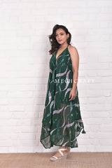 Green Goddess Sequin Maxi Dress