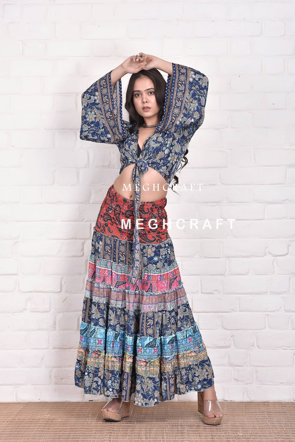 Europe Fashion Long Skirt Top Set