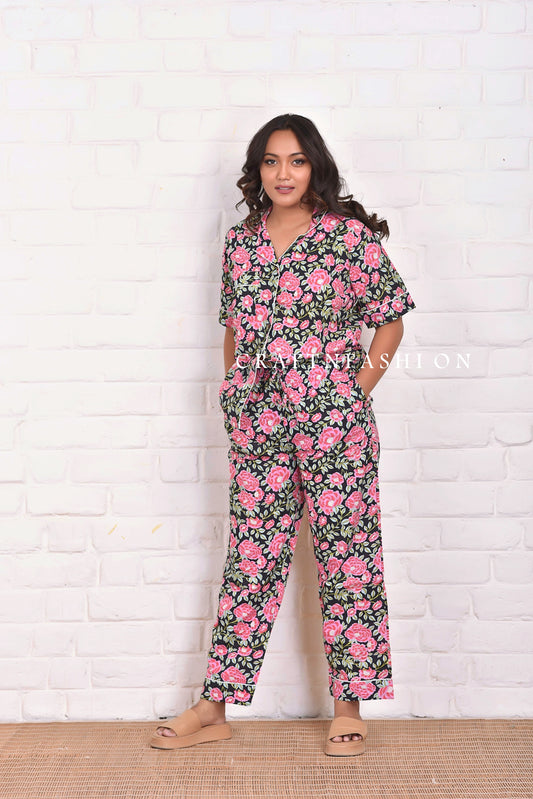 Summer Wear Cotton Pajama Set