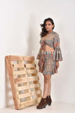 Boho Fashion Mini Skirt Top Set