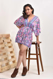 Mini vestido estilo caftán