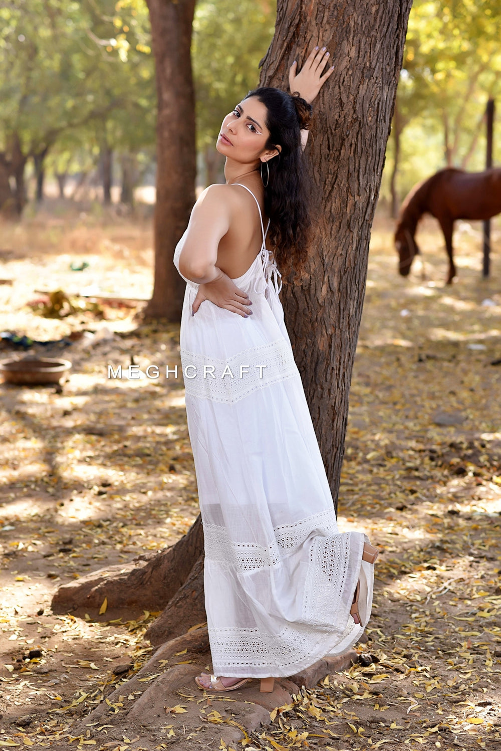 White Schiffli Cutwork Dress Craft N Fashion White Schiffli Cutwork Dress Craft N Fashion