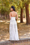 Boho Schiffli Socked Maxi Dress