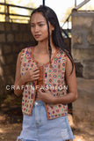 veste de travail miroir Kutch vintage