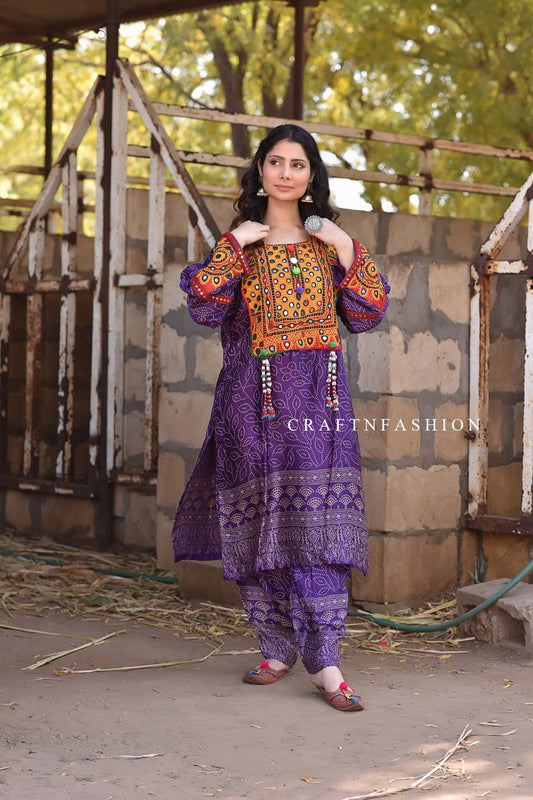 Vestido tradicional indio Bandhni