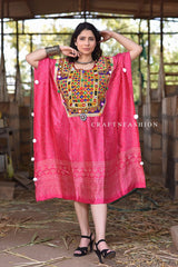 Traditional Silk Kaftan Dress