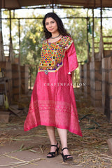 Traditional Silk Kaftan Dress