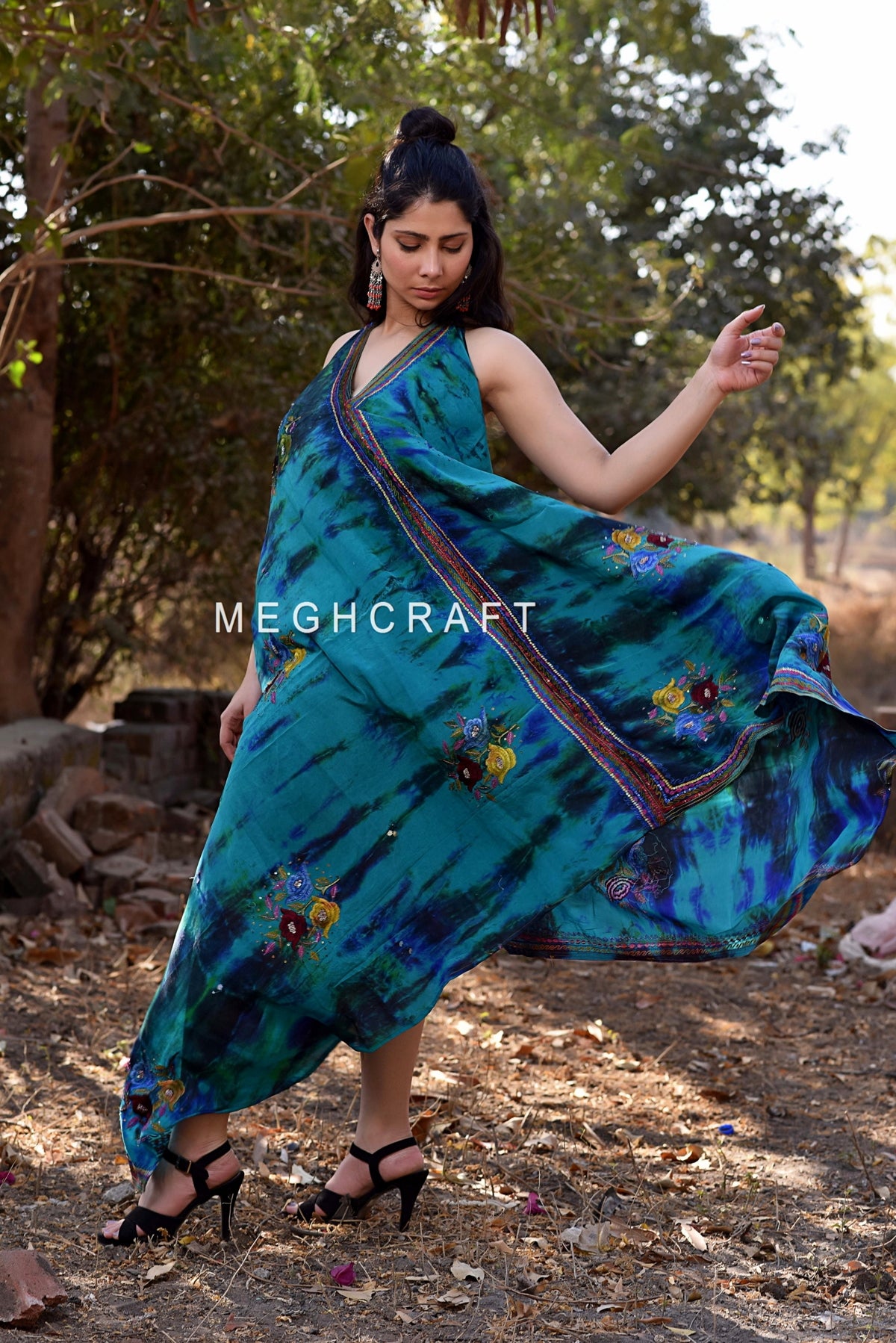 Bohemian Sequin Maxi Dress