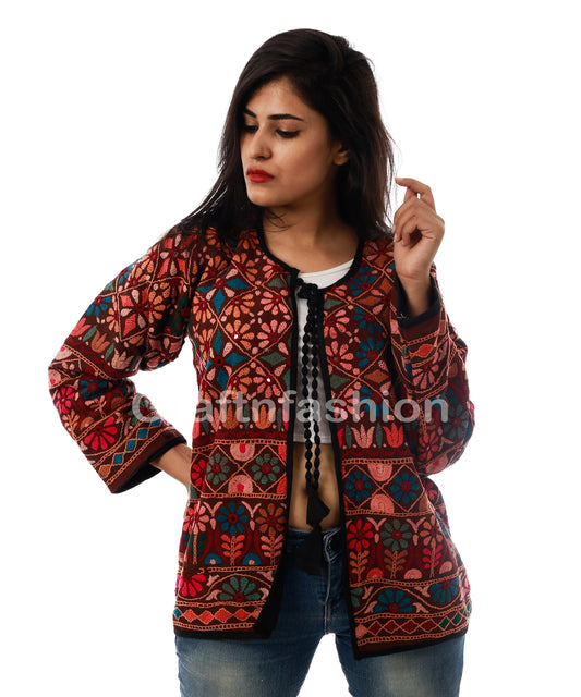 Multicolor Boho Jacket Coat