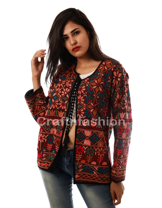 Abrigo chaqueta boho multicolor