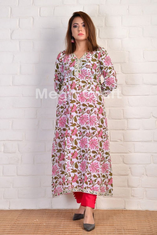 Summer Wear Cotton Aline Kurti