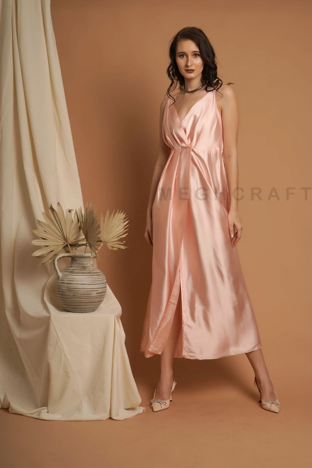 Bohemian Western Satin Dress – Craft N Fashion