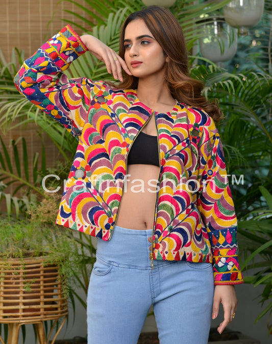 Gujarati Kutch Embroidery Jacket