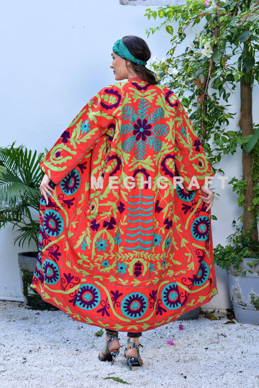 Boho Suzani Embroidery Jacket