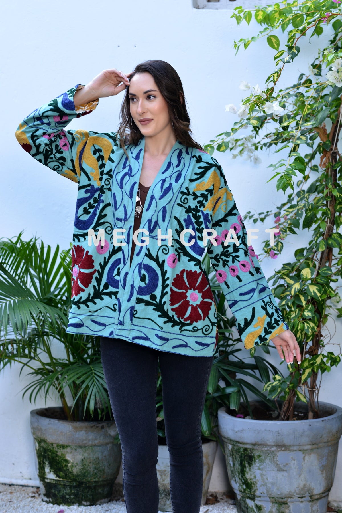 Embroidered Suzani Short Jacket