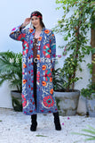 Floral Embroidery Suzani Coat