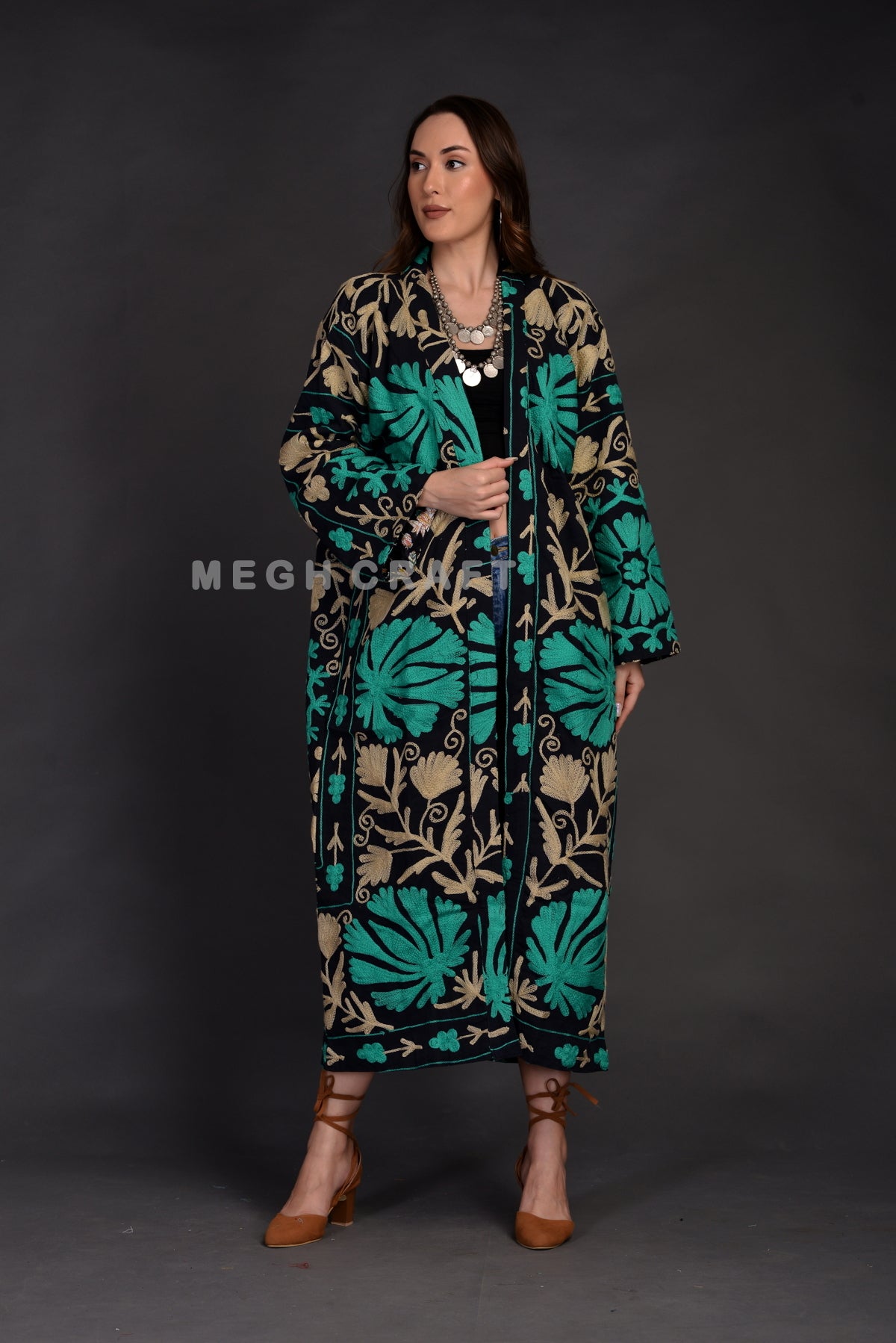 Cotton Suzani Embroidery jacket