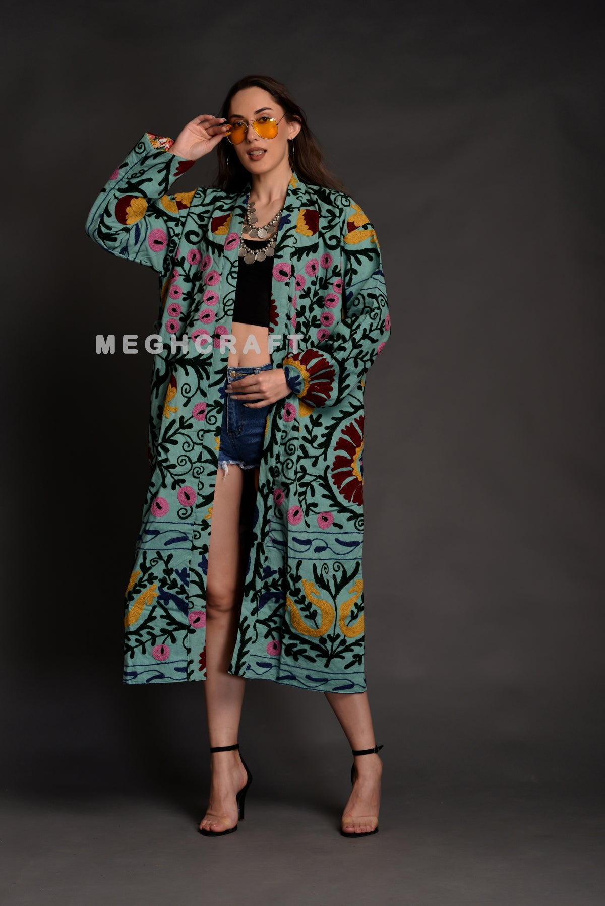 Indian Suzani Embroidery Jacket