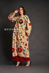 Cotton Suzani Embroidery Coat